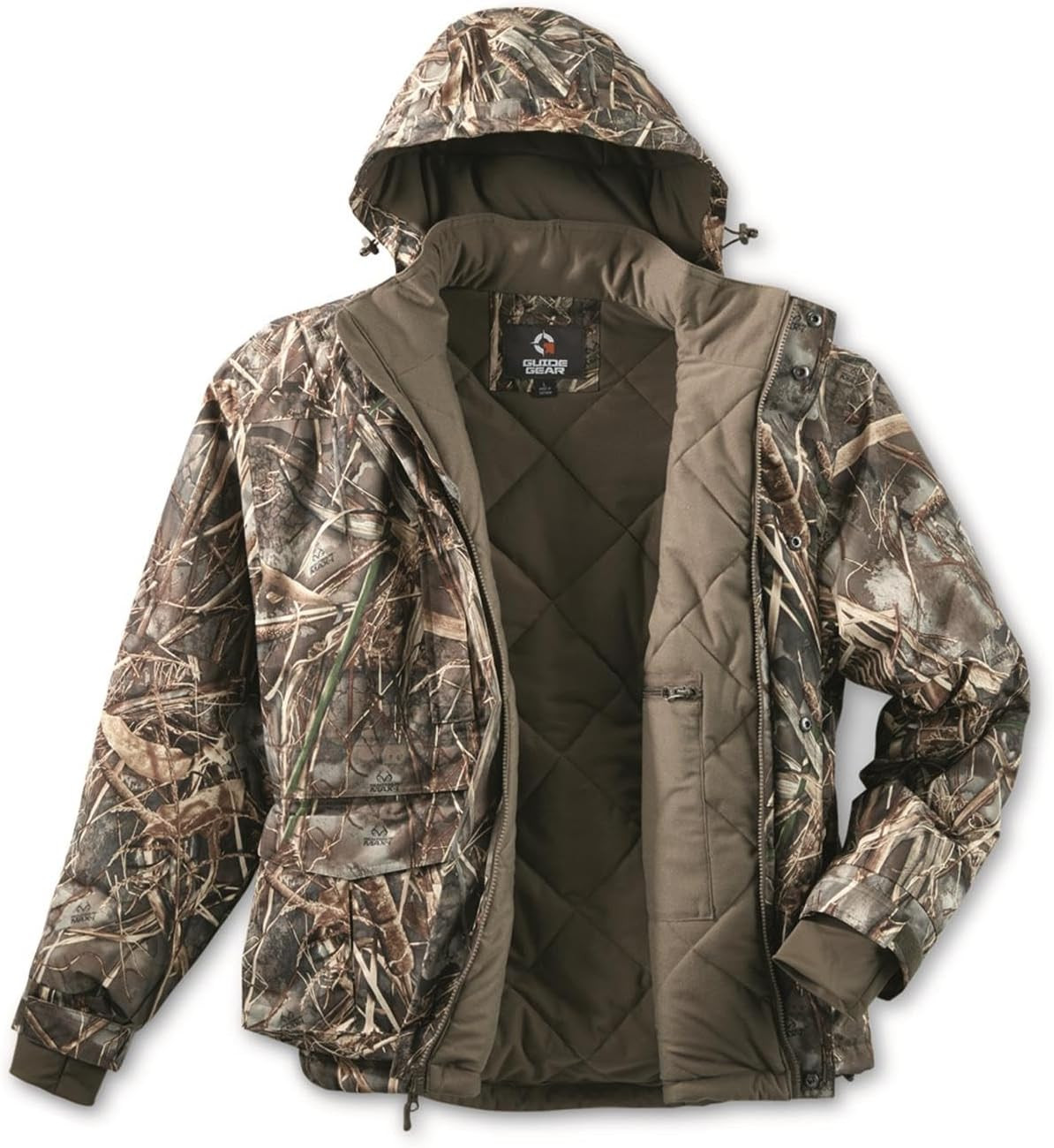 New Warm Men’s Waterfowl Hunting Camo Jacket Waterproof and Insulated Mossy Oak