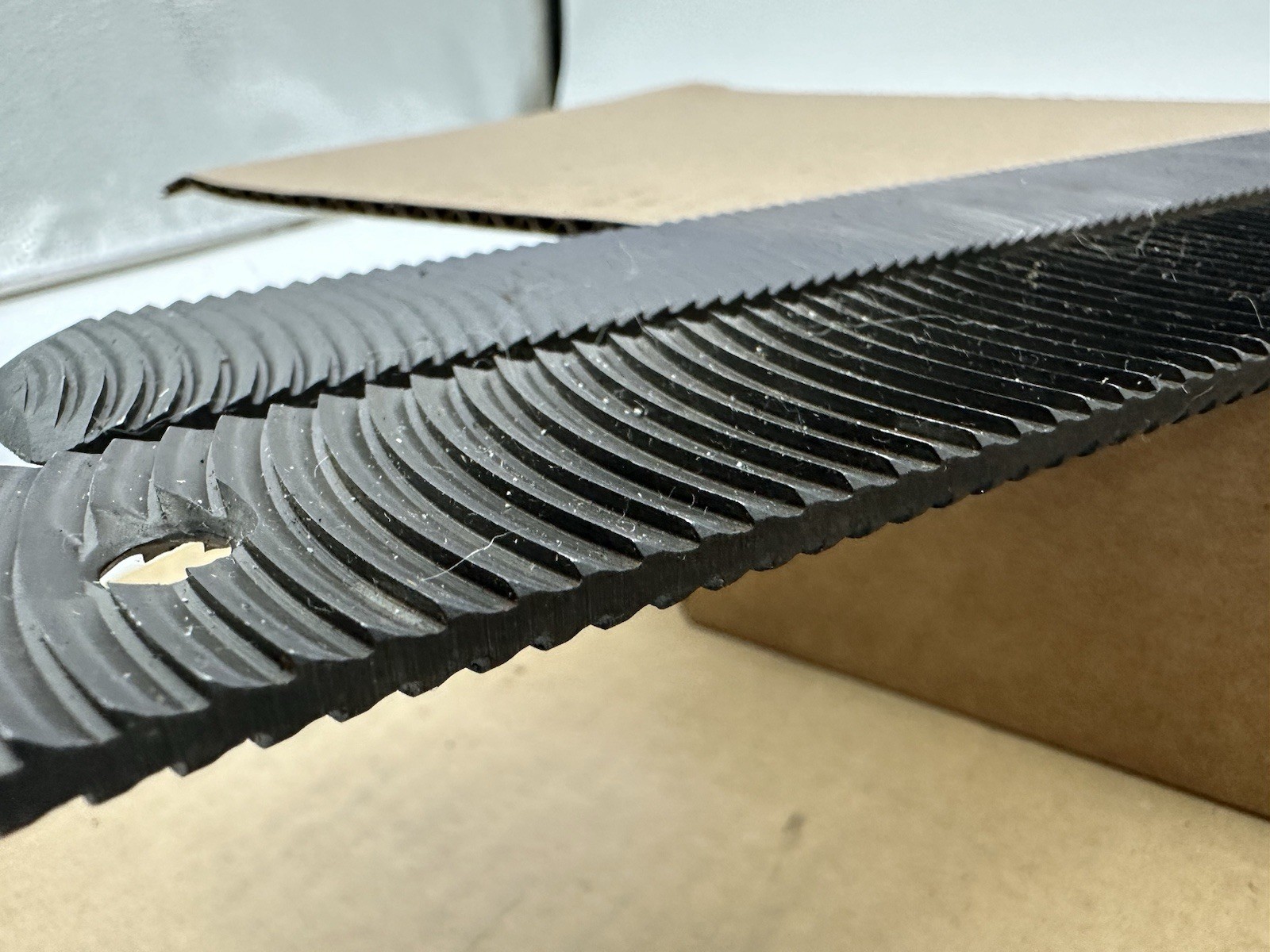 2 Auto Body File Double Hole Middle Tooth Convex File Bodywork Panel Tool 14”
