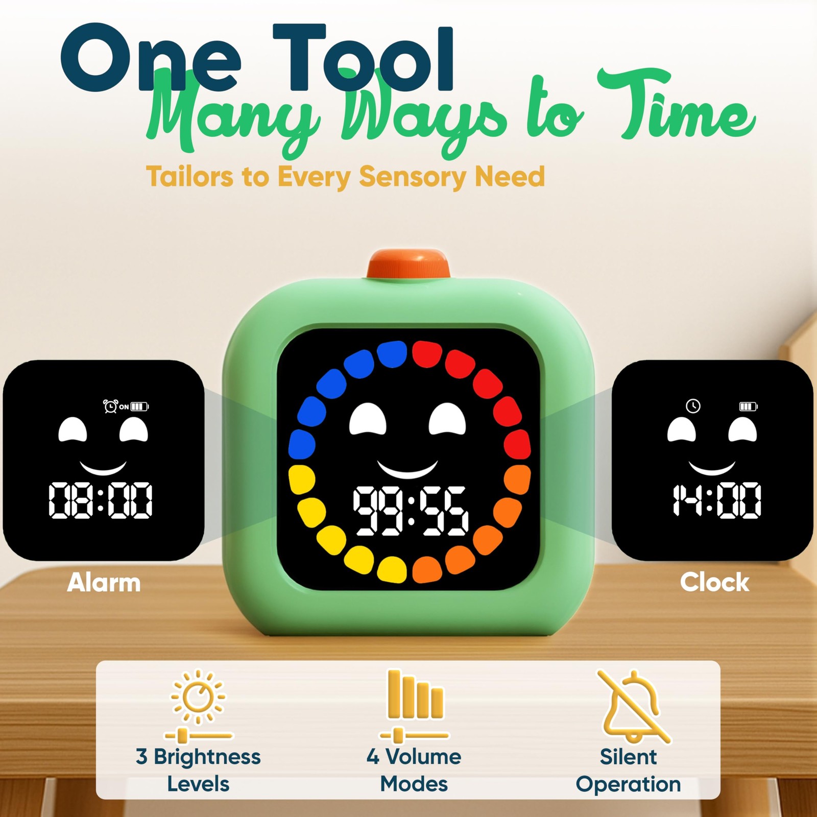 Digital Visual Timer for Kids - Rechargeable 99 Min Timer - Focus Smoother R...