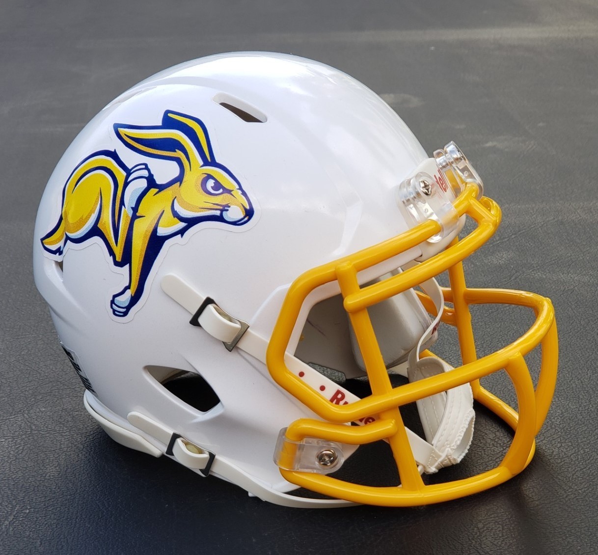 SOUTH DAKOTA STATE JACKRABBITS 2025 SPECIAL YELLOW MASK FOOTBALL MINI HELMET