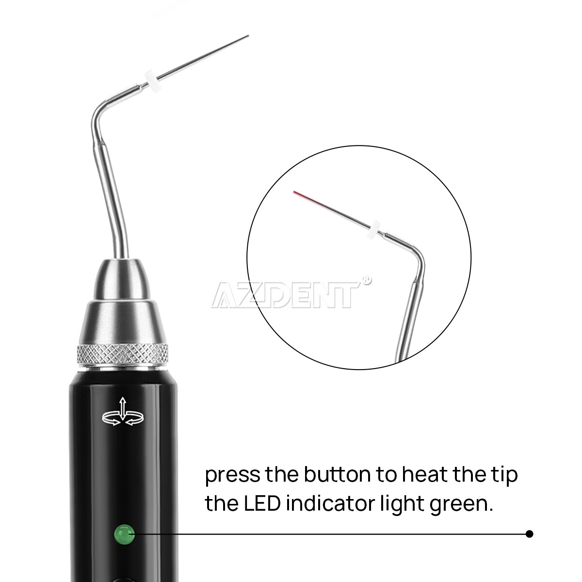 AZDENT Dental Cordless Wireless Gutta Percha Obturation System Endo/Needles Tips