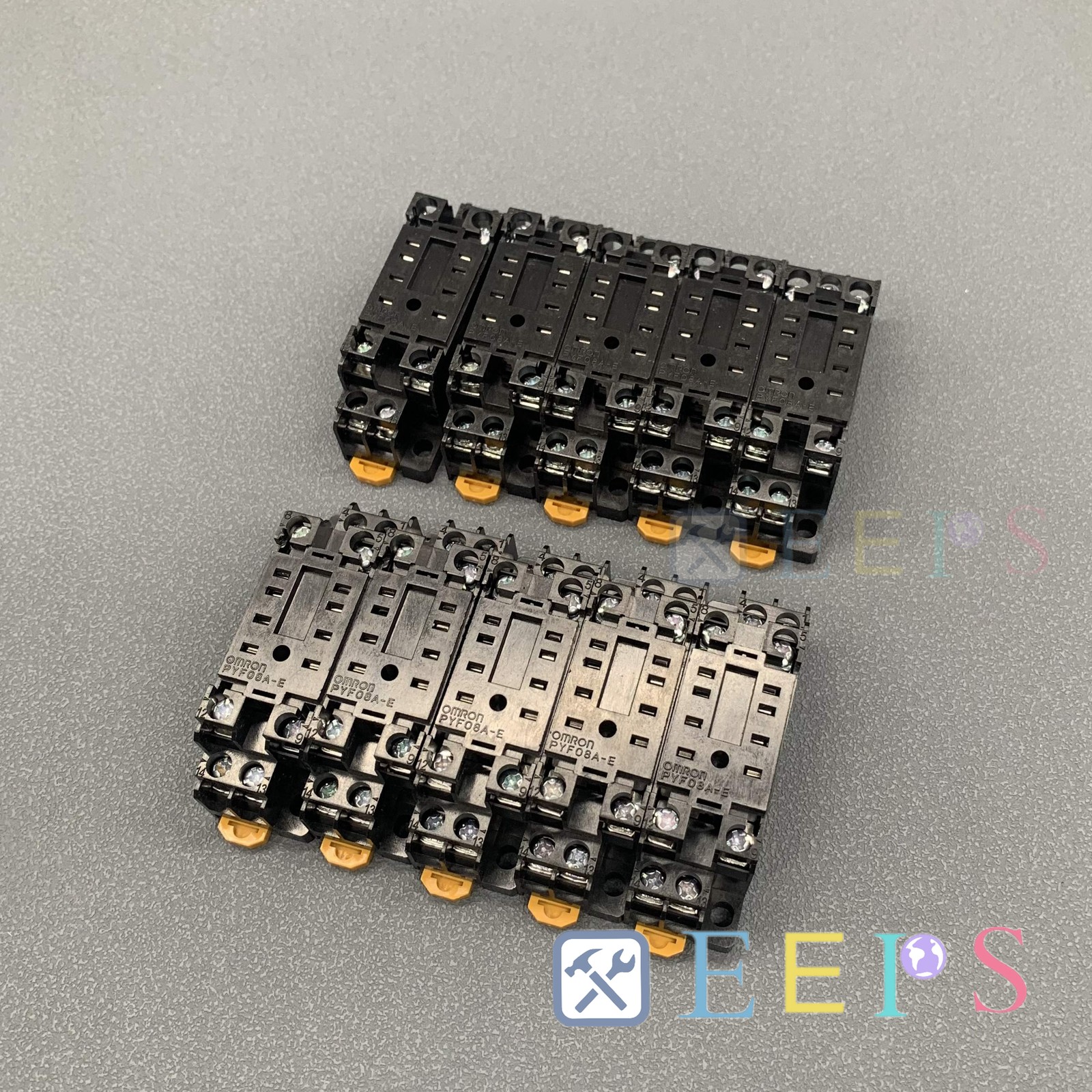 FOR New Lot of 10pcs Omron PYF08A-E PYF08AE Relay Socket 8-PIN for MY2NJ H3Y-2