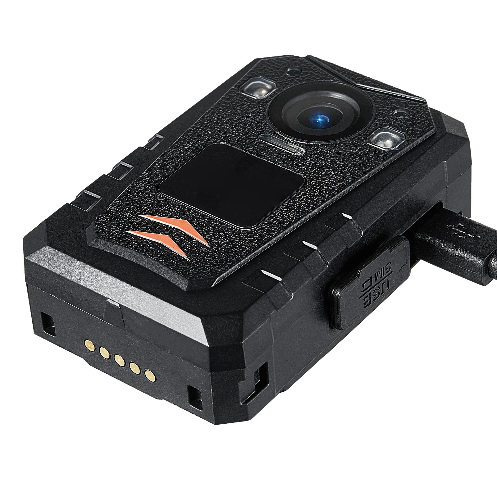 Uimoso 1440P Police Body Camera 128G Body Cam 3500 mAh Battery Night Vision GPS
