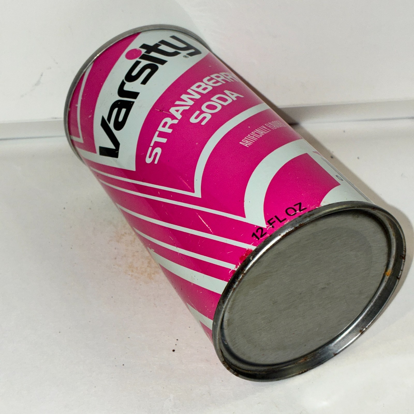Varsity Strawberry soda can