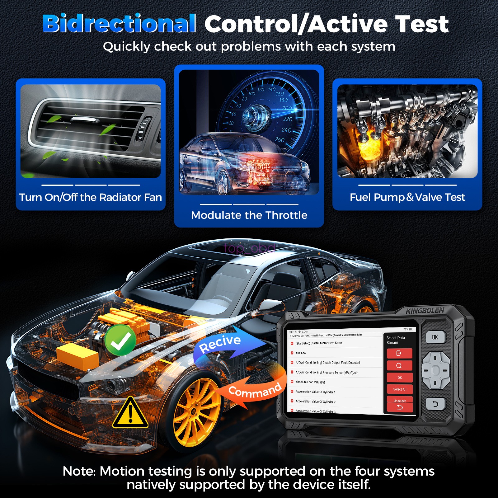 2026 KINGBOLEN S608 Car Diagnostic Tool OBD2 Scanner Code Reader Free Update
