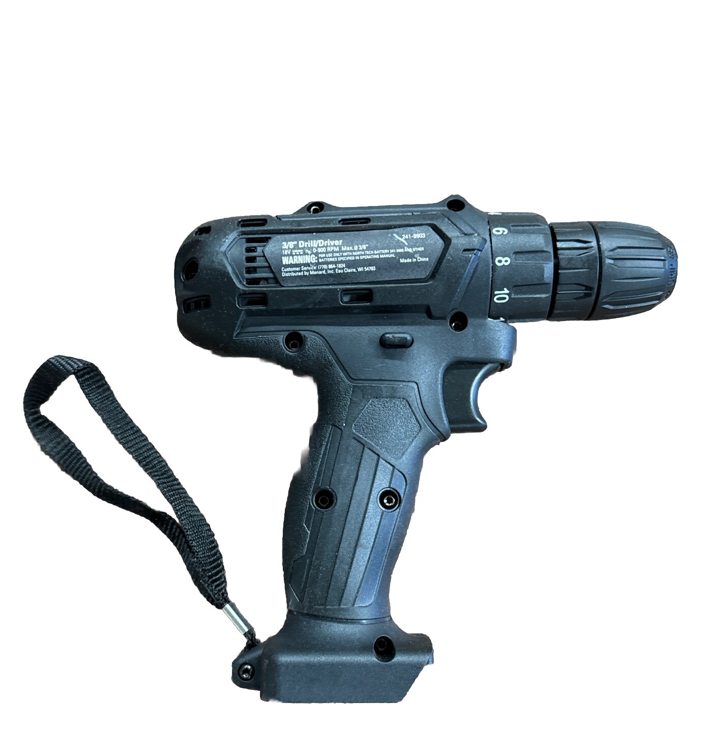 North Tech 18-Volt Cordless 3/8" Drill Kit Bare Tool Only