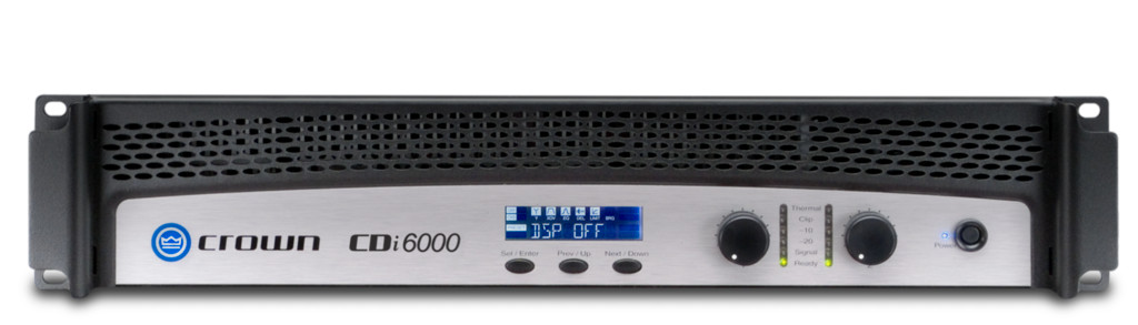 Crown CDI6000, 2-Ch. 2100W @ 4Ω, 70V/140V Power Amplifier