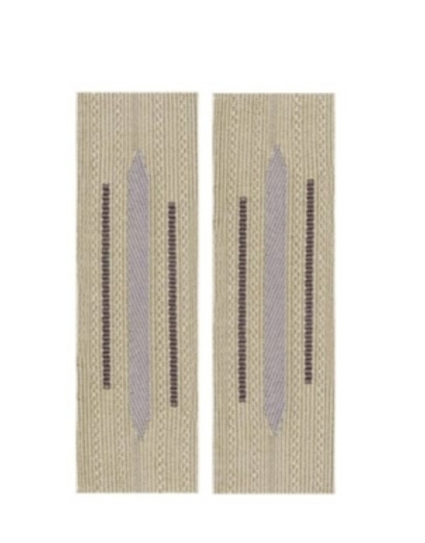 German Collar Litzen - Bevo Grey