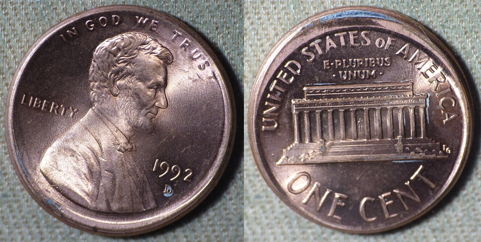Errors : 1992D Cent MAD IREC2535