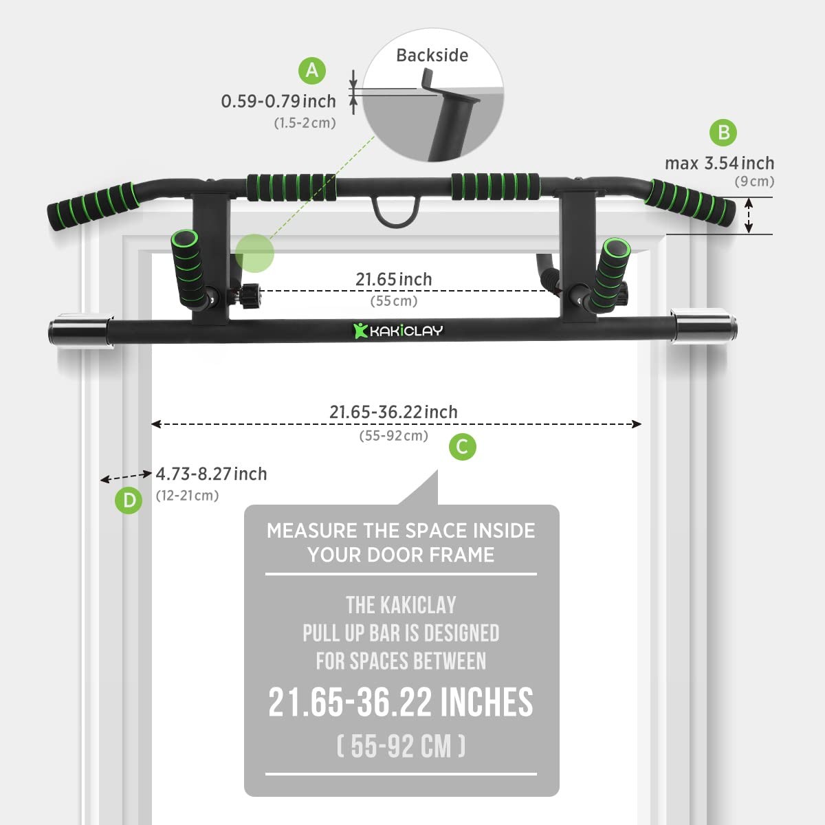 2026 Upgrade Multi-Grip Pull Up Bar with Larger Hooks Technology - USA Origin...