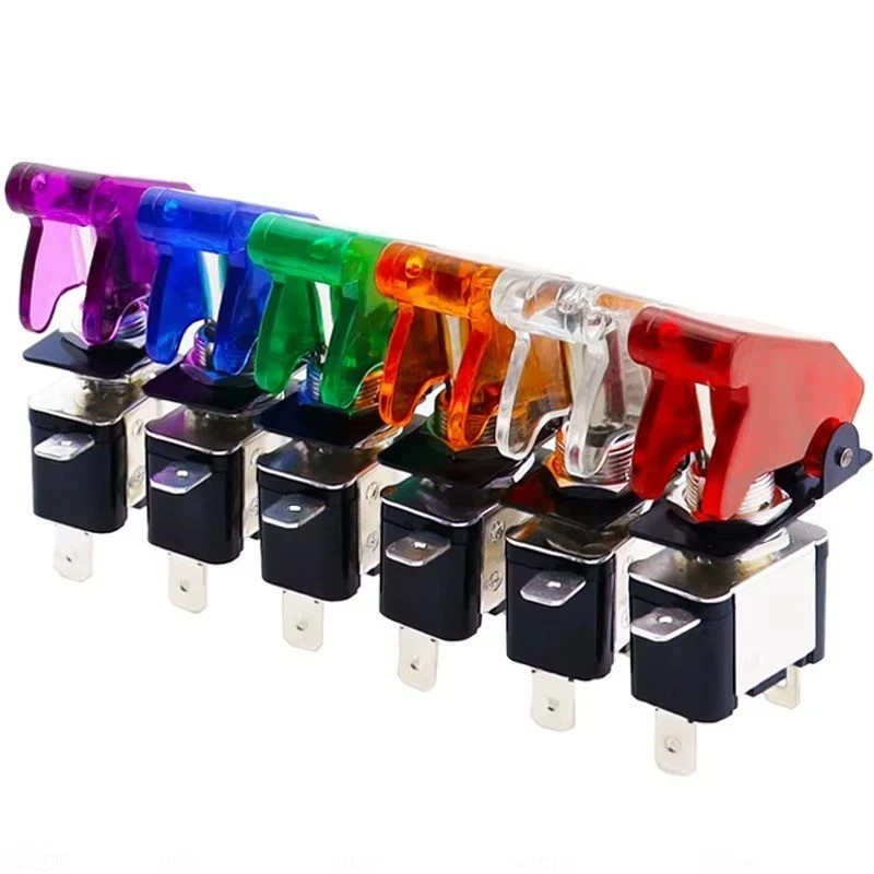 1pcs SPST ON/Off 2Pin Heavy Duty Rocker Toggle Switch with Cover 12V 20A for Car