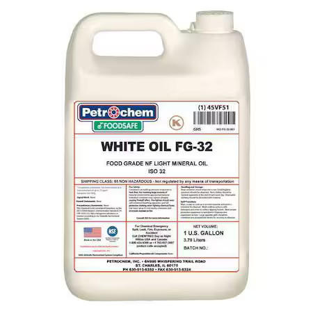 Petrochem Wo Fg-32-001 Mineral Hydraulic Oil, Food Grade, Iso 32, 1 Gal.