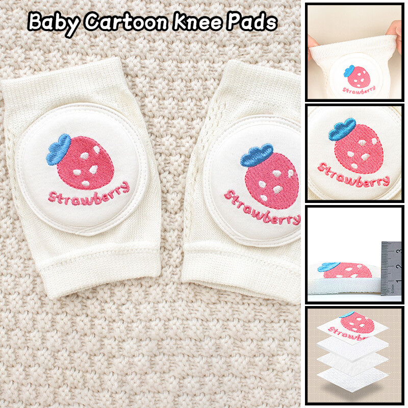 Baby Cartoon Knee Pads Cotton Crawling Elbow Toddler Protector Leg Warmer 2pc