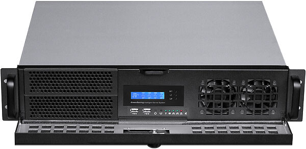 2U D:14.96" LCD (6 x Low Profile) (ATX) (5.25"+7HDD Bay) Rackmount Door Case NEW