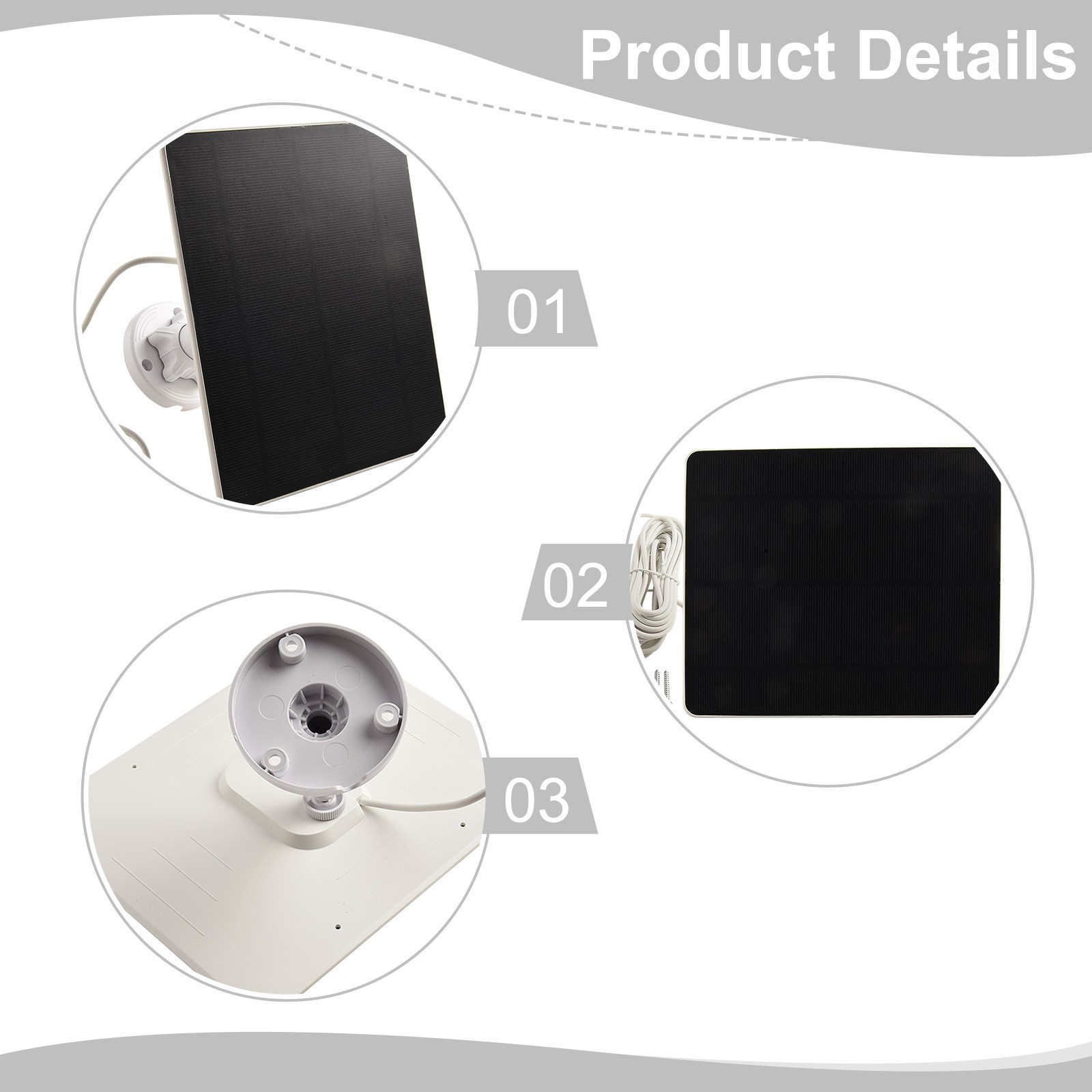 Performance Focused High Efficiency Solar Panel for Arlo Camera Systems