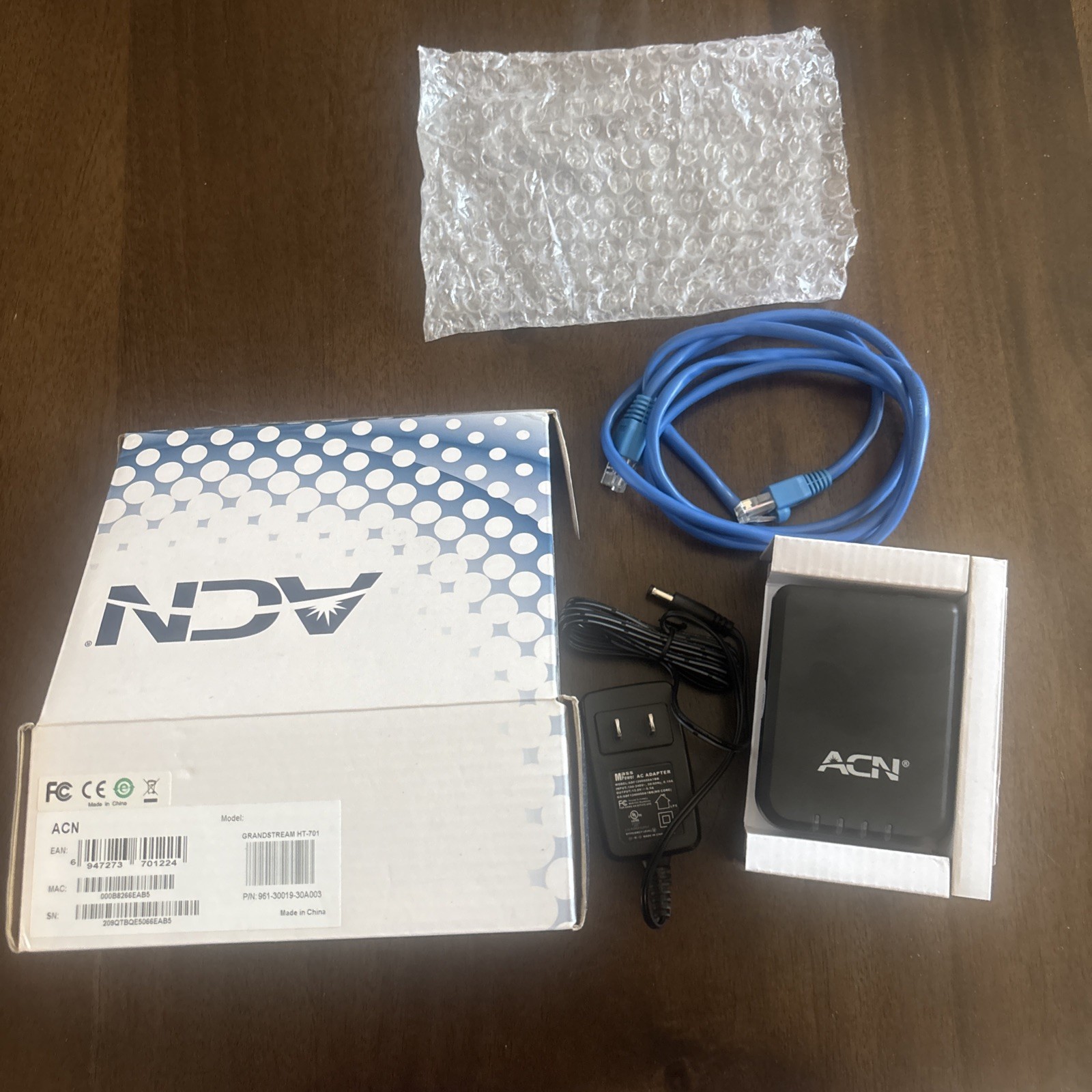 ACN Grandstream Model HT701 Adapter VoIP - Open Box