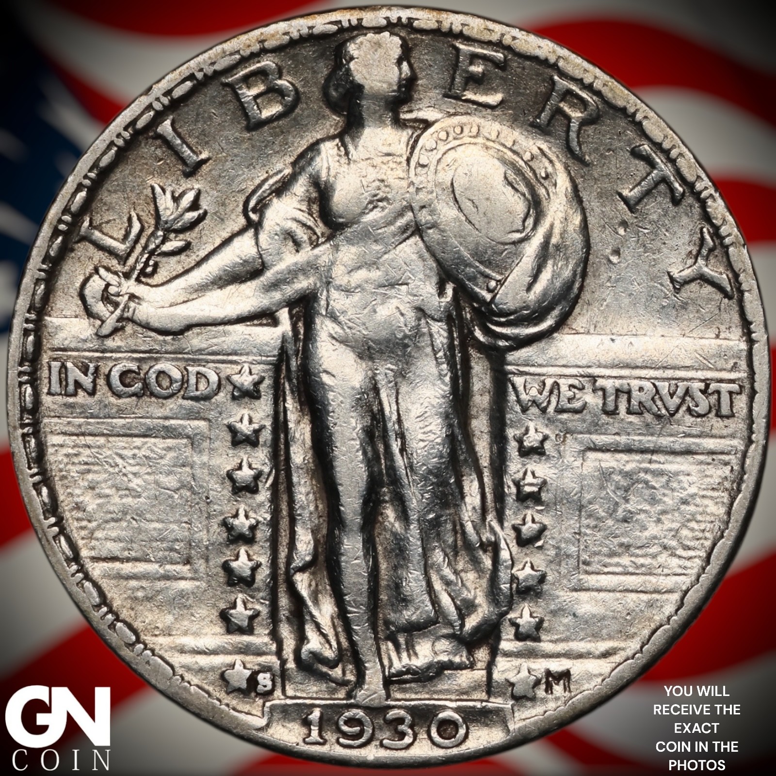 1930 S Standing Liberty Quarter A1687