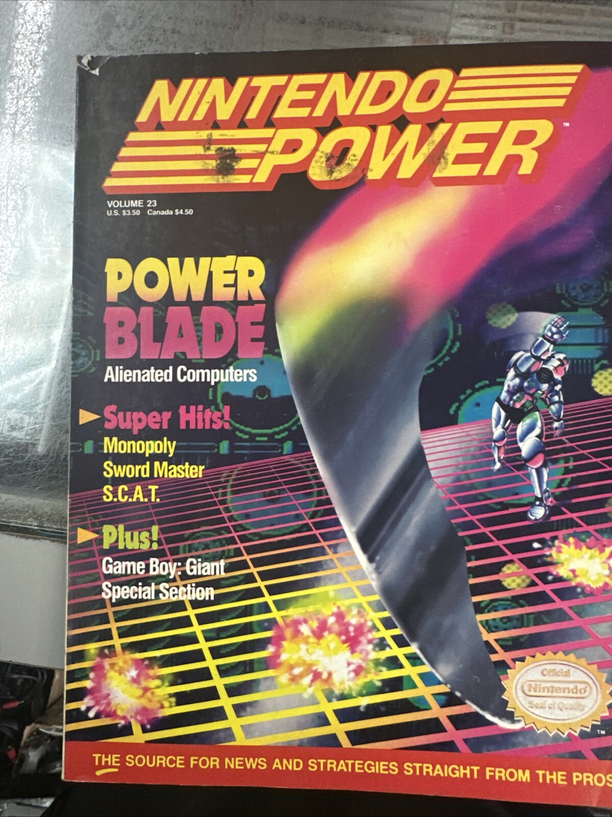 Nintendo Power Magazine Volume 23 April 1991 Power Blade W/ Poster+inserts