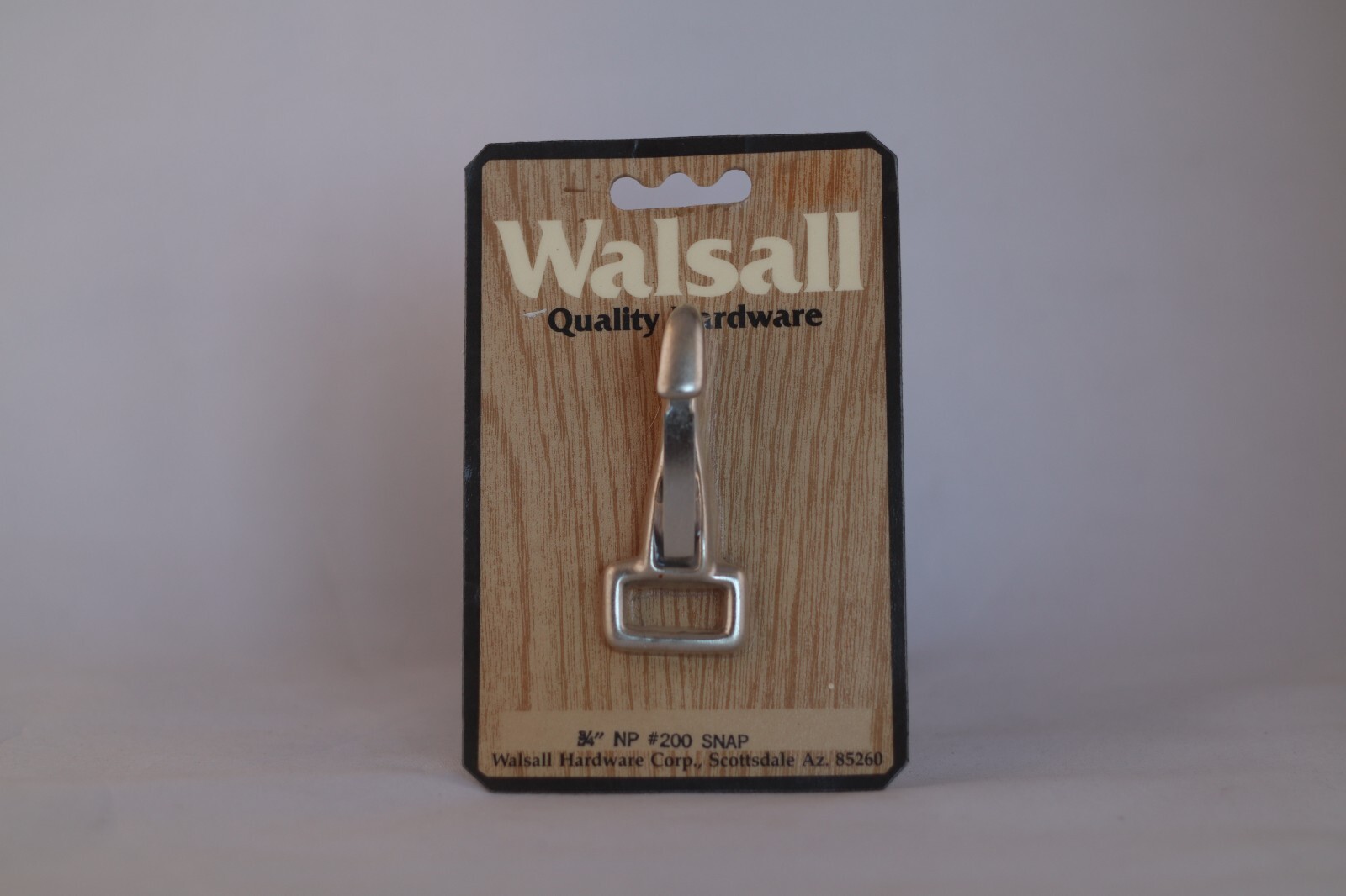 Walsall Horse Saddle Tack Hardware 3/4" Nickle Plated Snap PKG of 1 NOS