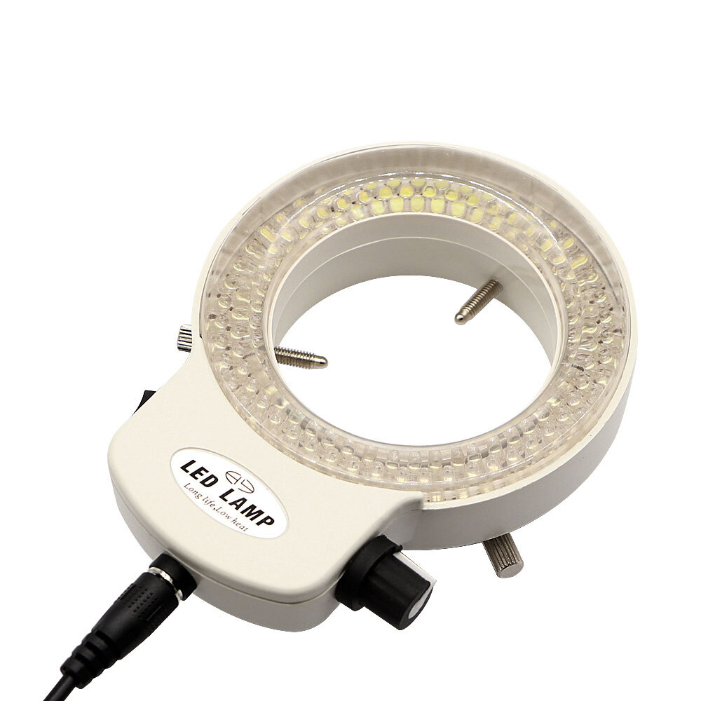2Pack 144 LED Bulbs Microscope Ring Light Illuminator Lamp US Plug White US SHIP