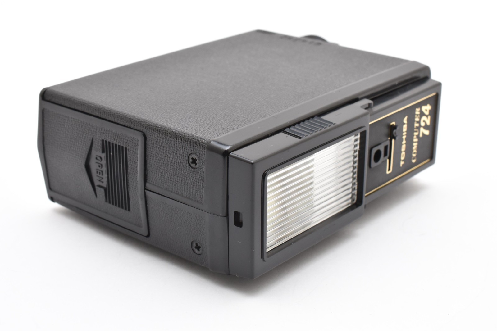 ⏯️ Rare *MINT* TOSHIBA COMPUTER 724 External Flash w/Case & Coupler From JAPAN