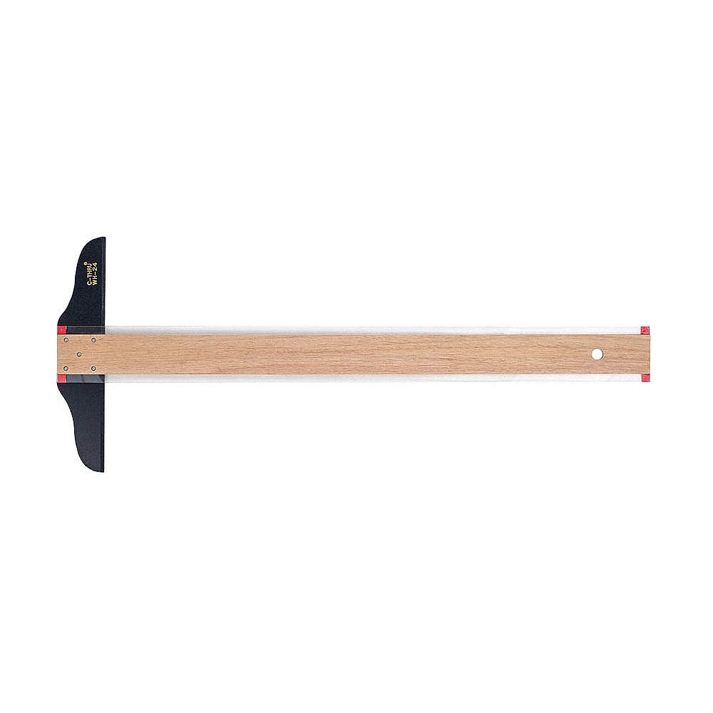 WESTCOTT WH-24 T-Square,Acrylic and Wood,Wood,24in 26CT69