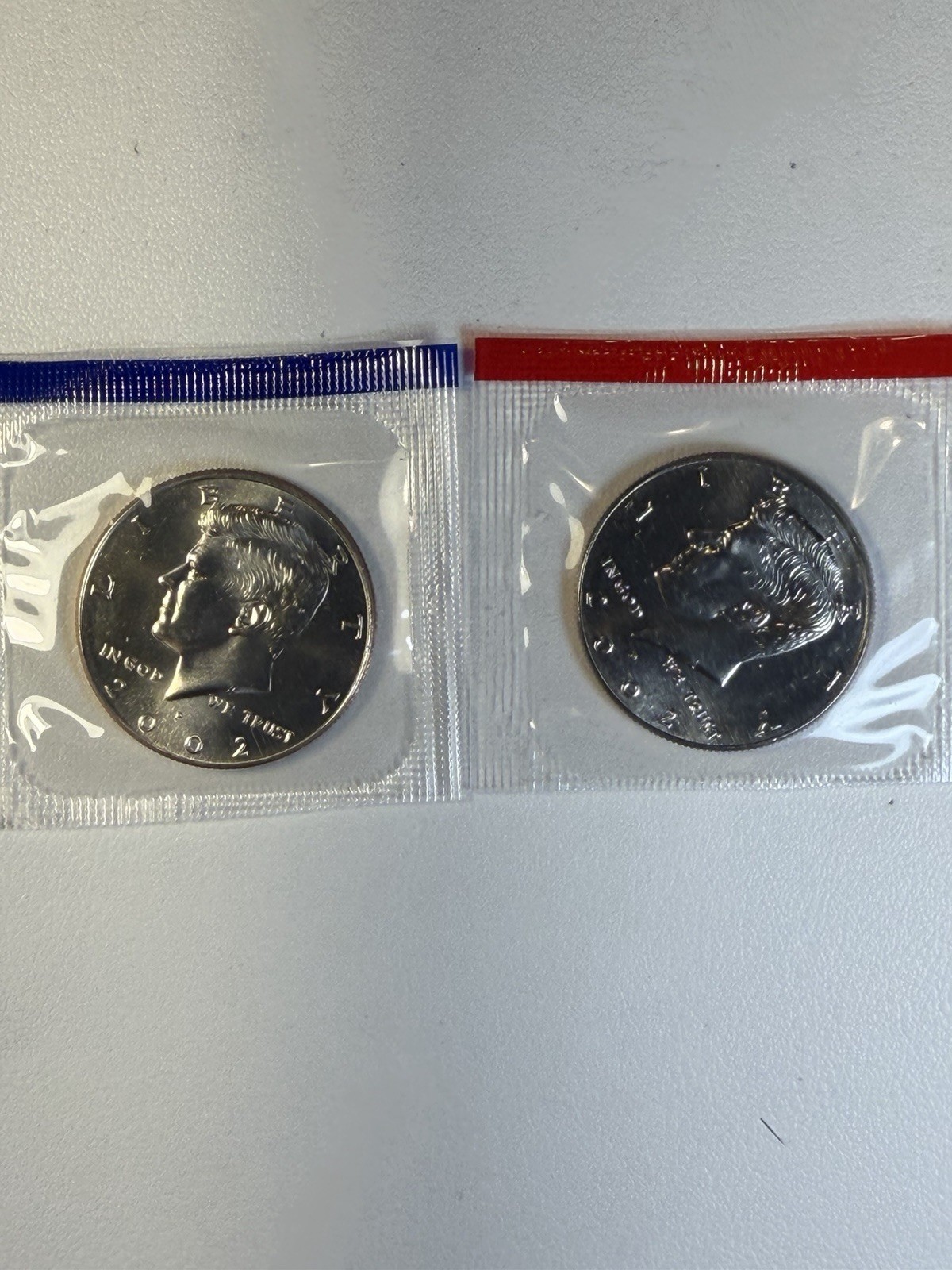 2002 P&D Kennedy Half Dollars UNC in Mint Cello Free Shipping