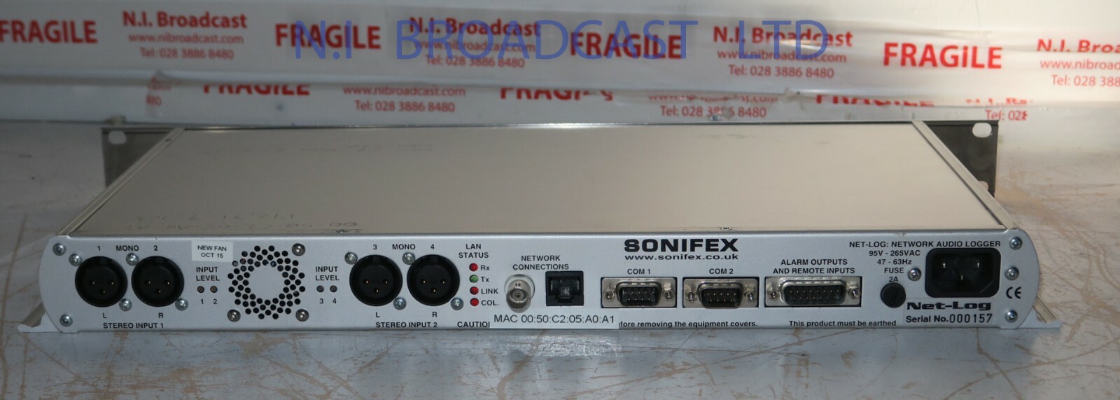 1x Sonifex netlog ( net-log)  4channel audio logging recorder 4ch (ref 2)