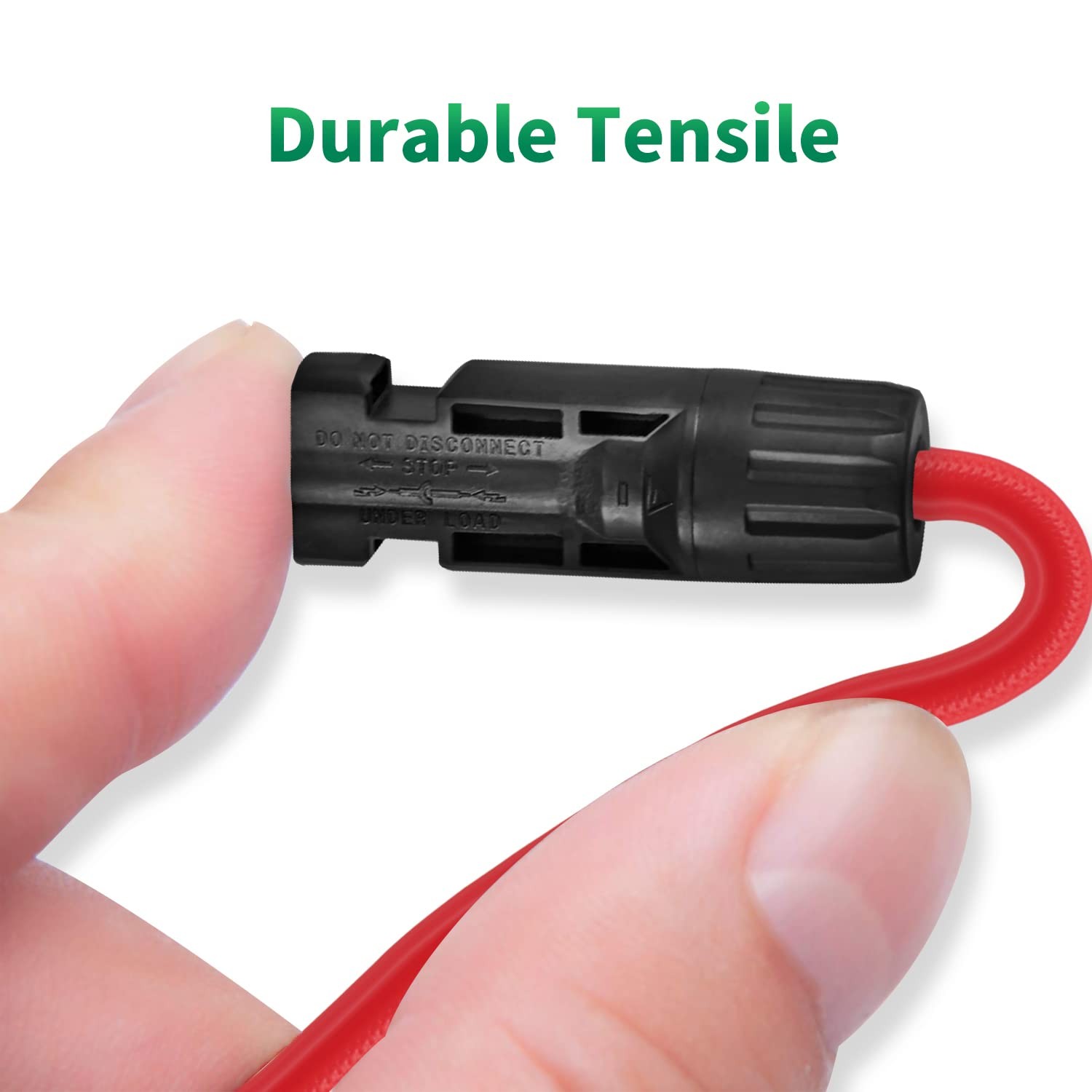 Solar Connectors Y Branch Parallel Adapter 10AWG Cable for Solar Panel (Red &...