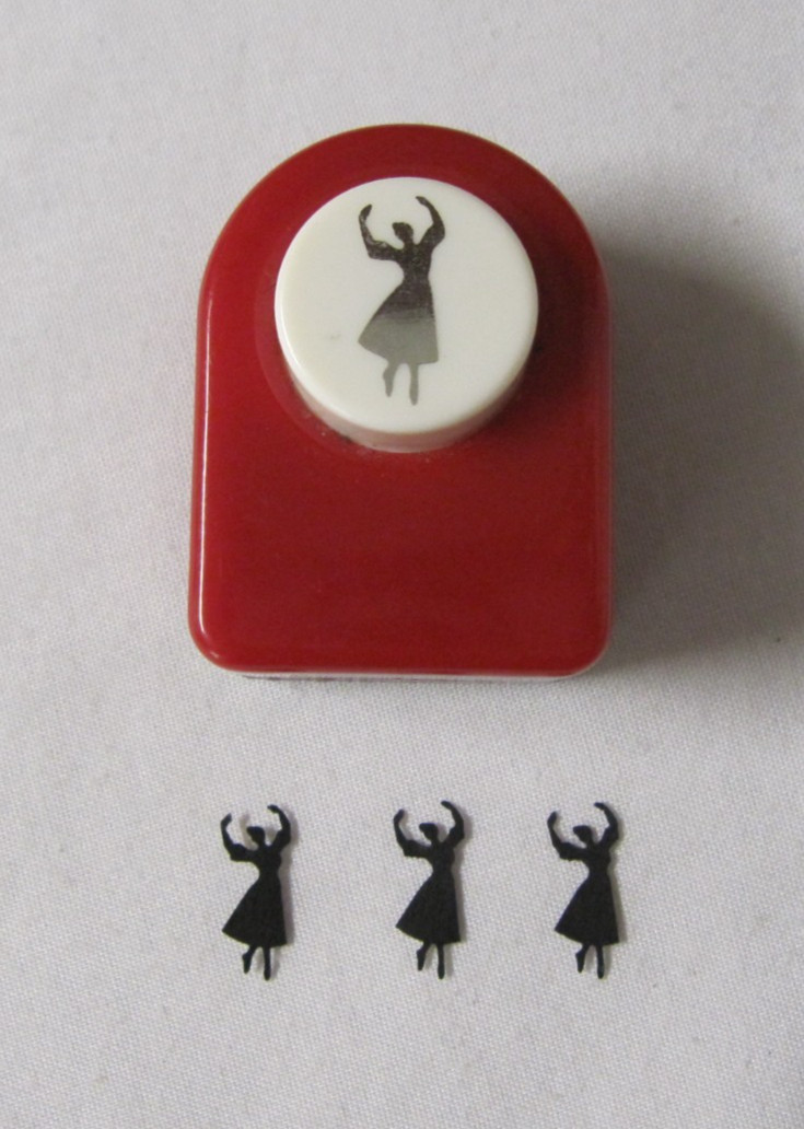 DANCER PAPER PUNCH 5/8” BALLERINA SCRAPBOOKING CRAFTING CARDMAKING