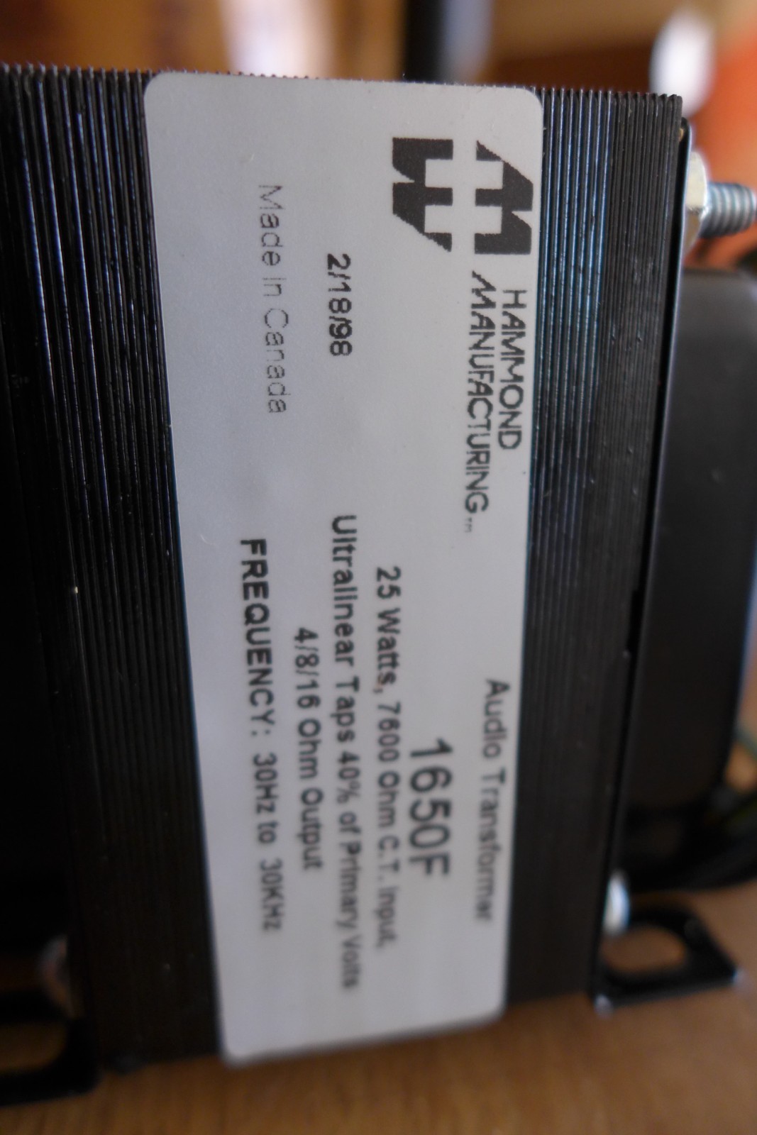 Hammond 1650F push-pull Output transformer (Pair)