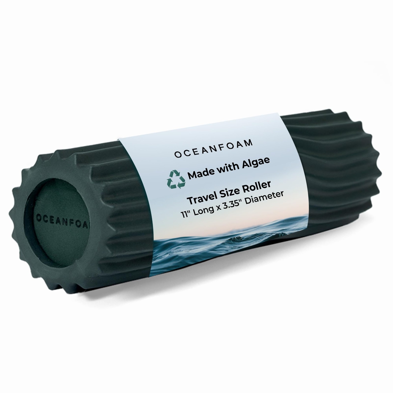 Ripple Travel Foam Roller (11" x 3.35") Firm Mini Foam Roller for Physical Th...