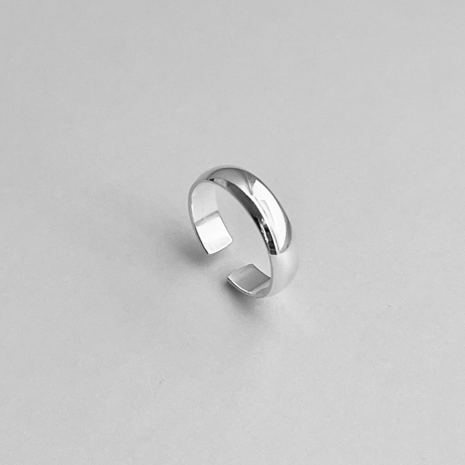 Sterling Silver 4MM Band Toe Ring, Silver Ring, Midi Ring, Pinky Ring, Rings