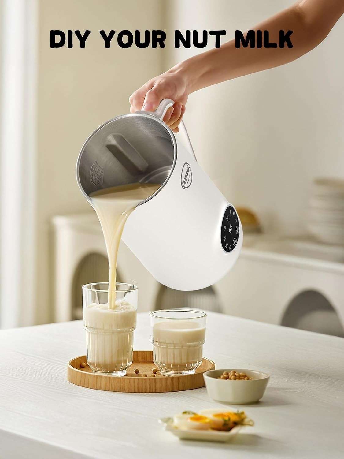 40oz Nut Milk Maker Machine Multifunctional Automatic 10 Blades Beverage Maker
