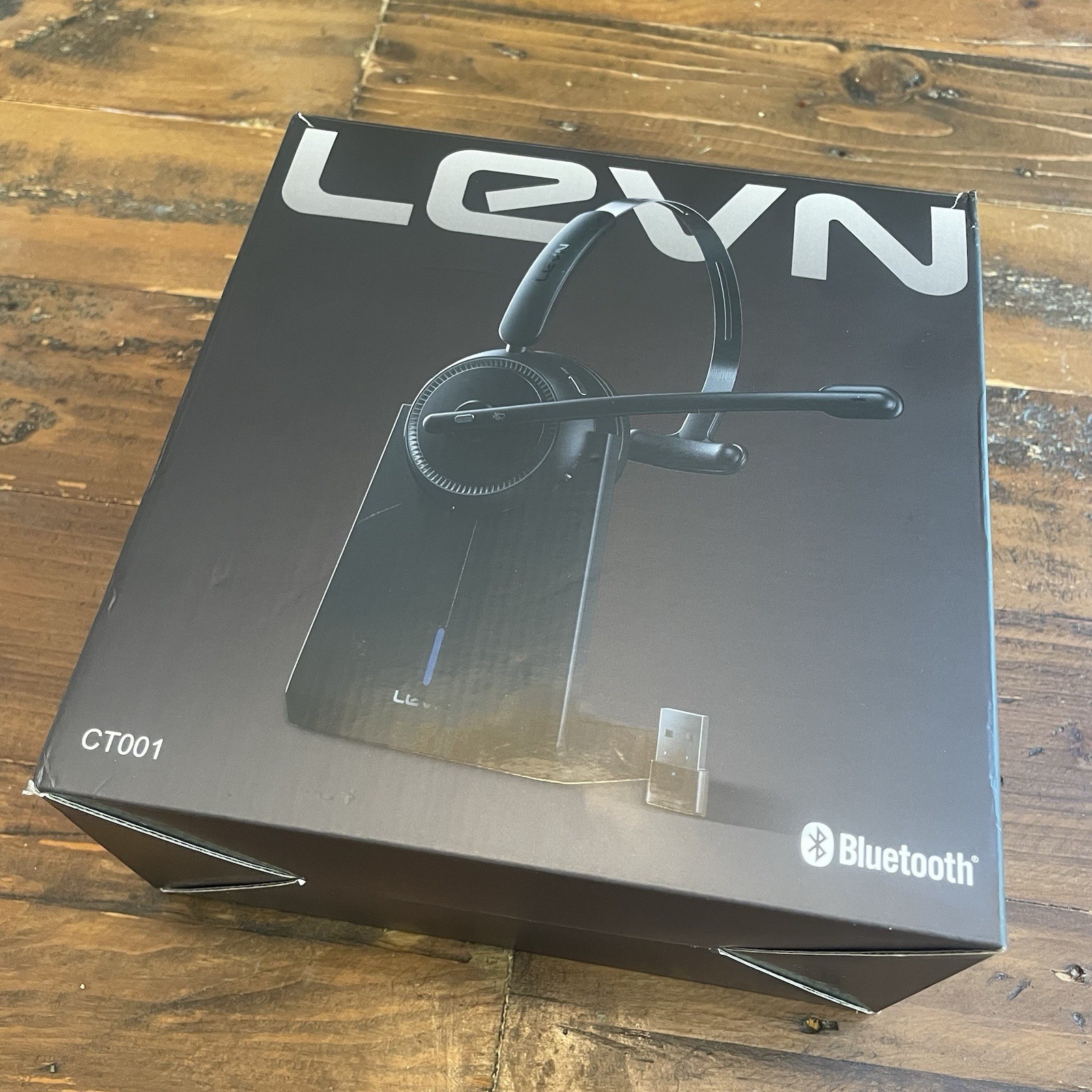 Wireless Headset LEVN CT001, Microphone for Call Center, Office, Work From Home