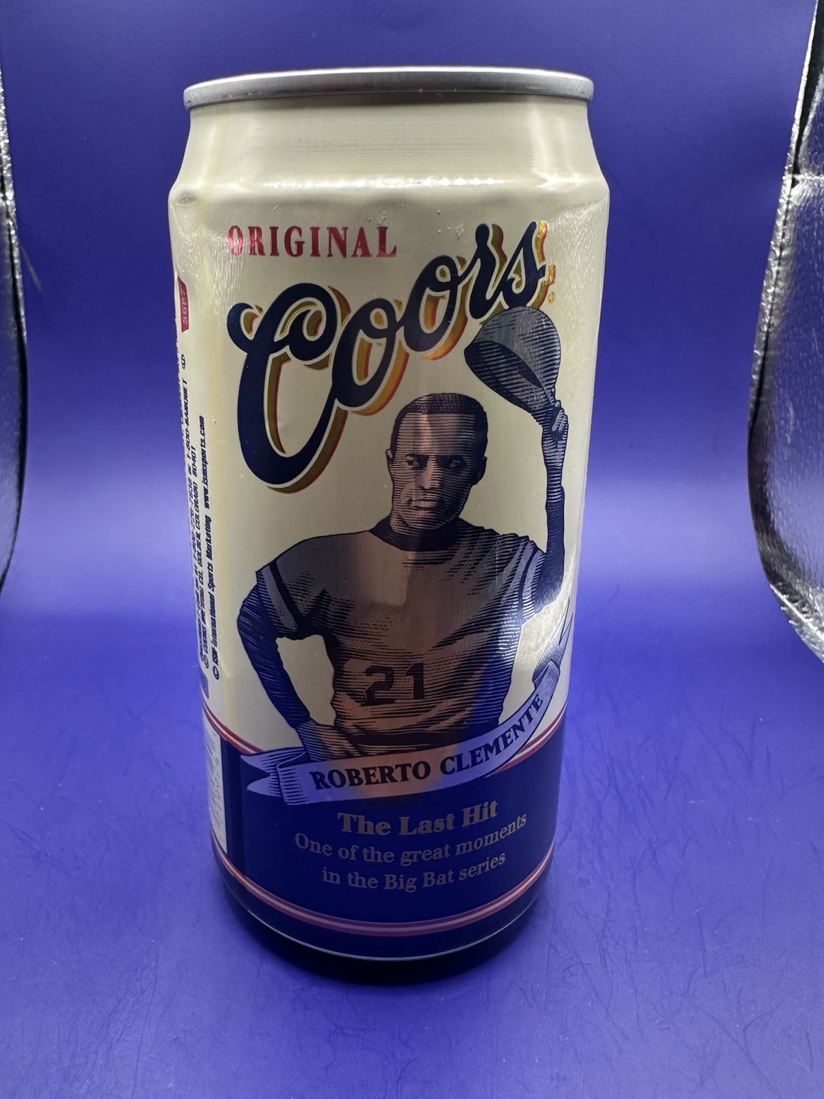 ROBERTO CLEMENTE Coors Banquet Beer Open Can - The Last Hit - NM