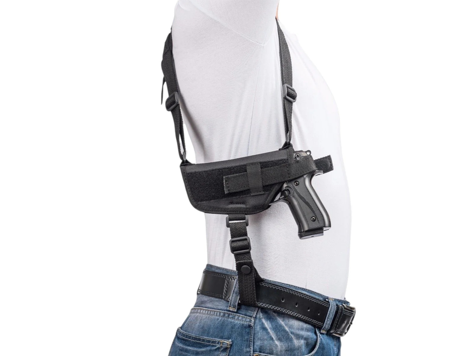 RH Horizontal Shoulder Holster w/Mag Pouch Beretta M9