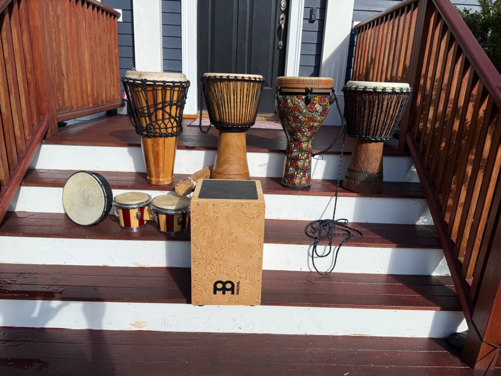 Percussion Instruments (Djembe, Cajon, Rain Sticks, Bongos)