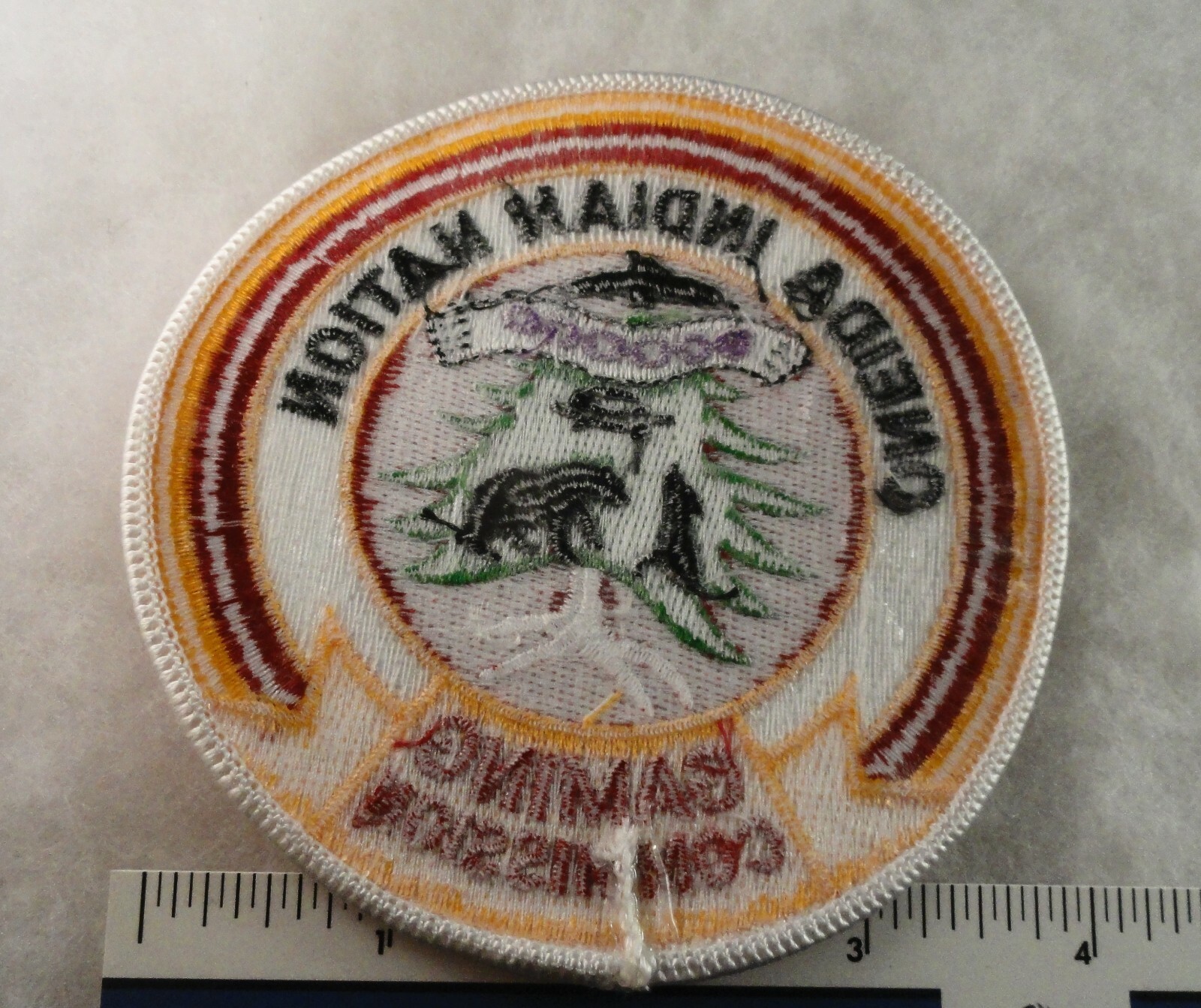 VINTAGE 4 1/2" Oneida Indian Nation Gaming Commission Patch