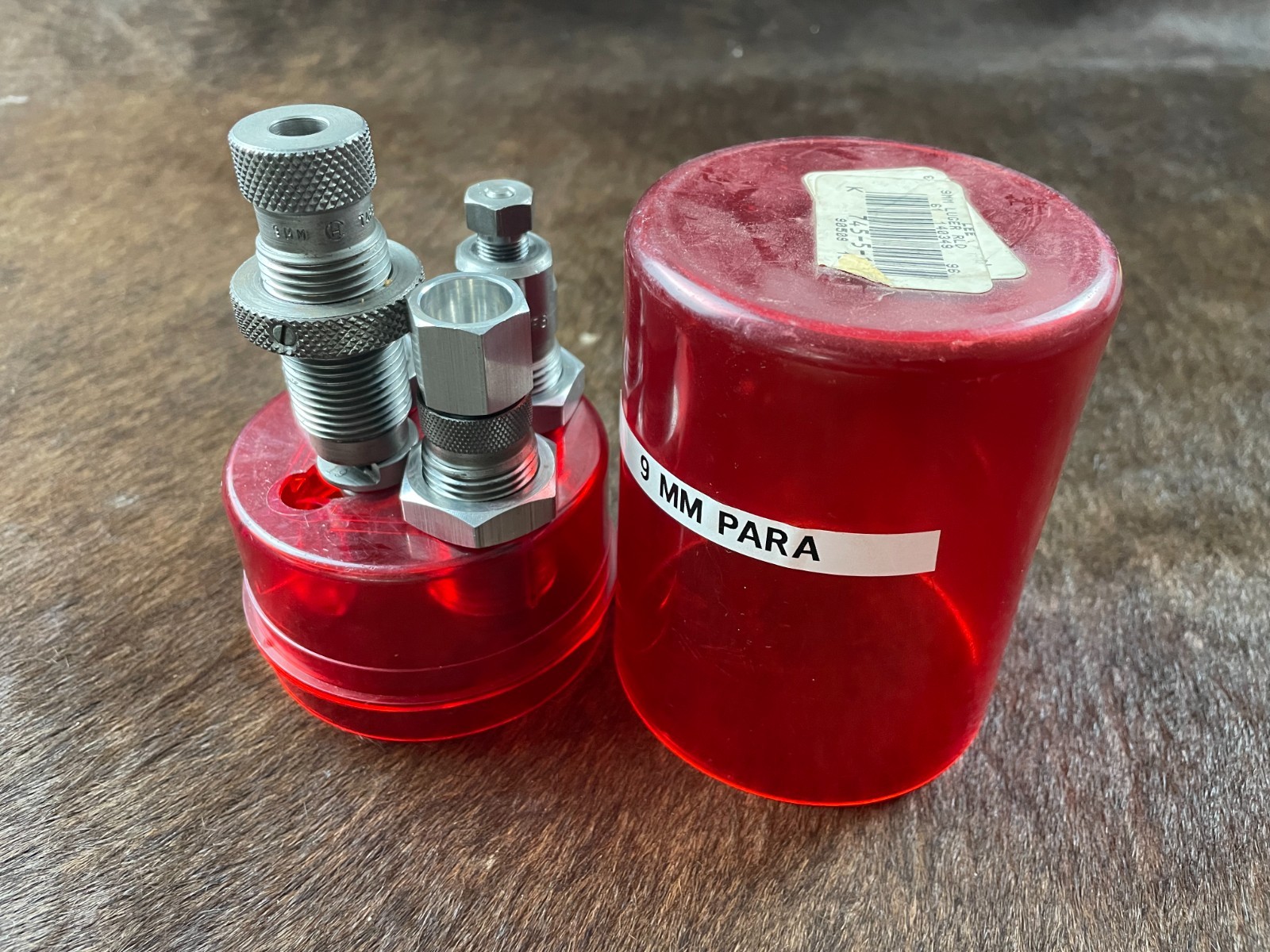 LEE 9MM Luger Powder Through 4 Die Set & Case Reloading