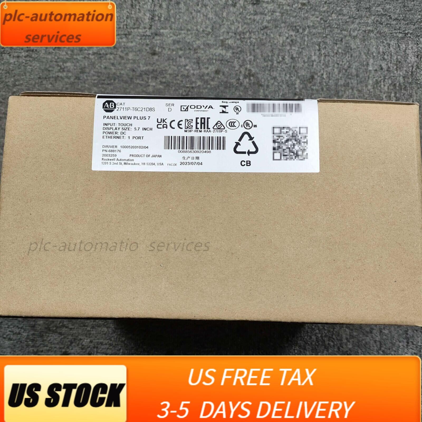 New Allen-Bradley AB 2711P-T6C21D8S /D HMI PanelView Plus 7 Graphic Terminal
