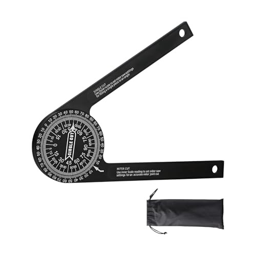 Aluminum Miter Saw Protractor，angle finder， 7-Inch Rust Proof Angle Finder
