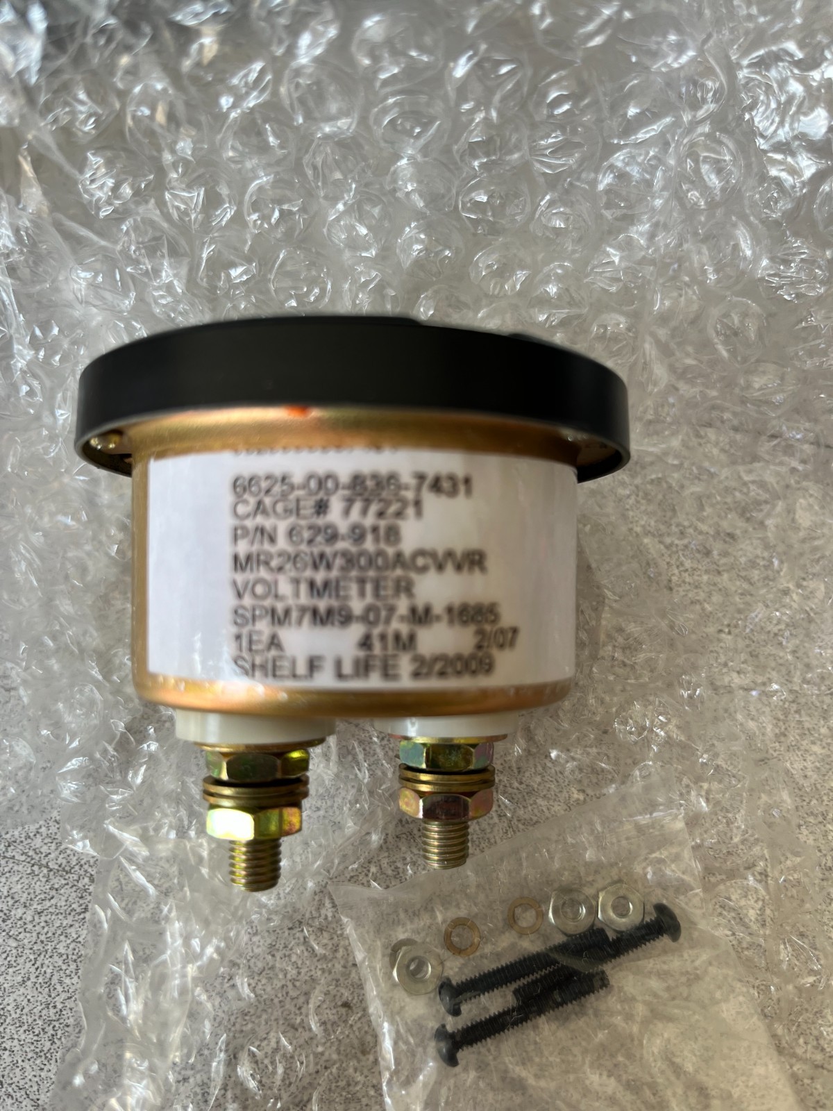 NEW PHASTRON AC PANEL METER 629-918 0-300 VAC