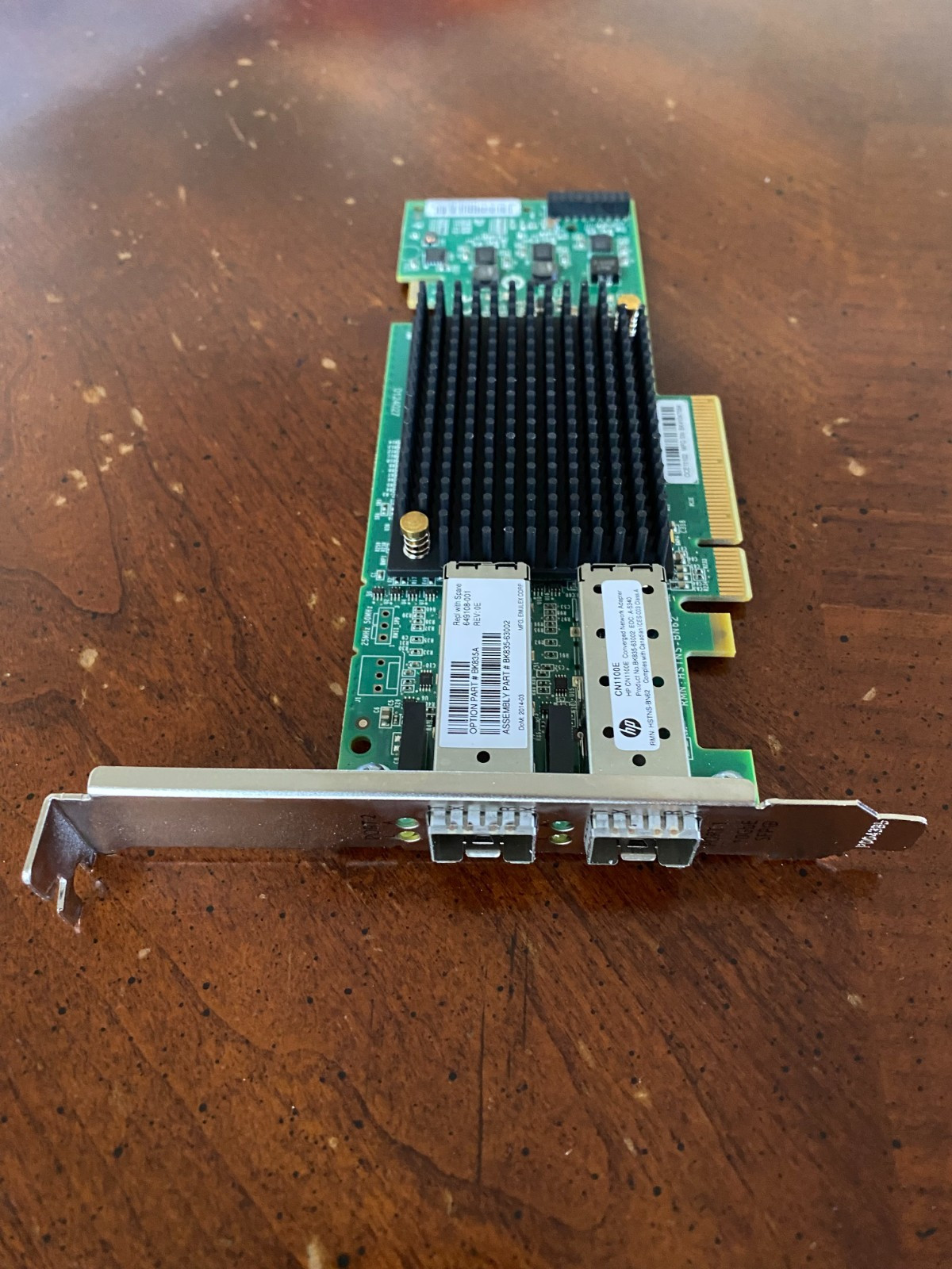 HP CN1100E Dual Port 10GBE SFP+ Converged Network Adapter (BK835A 649108-001)