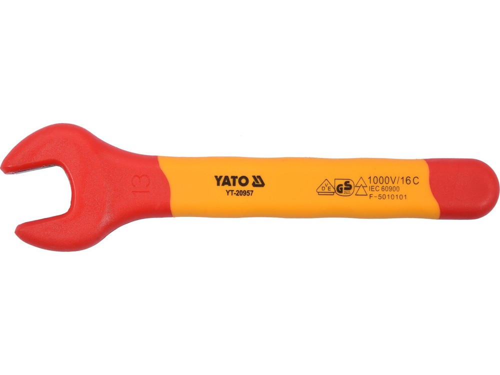 Yato Open End Wrench Fully Insulated 13mm VDE 1000V YT-20957