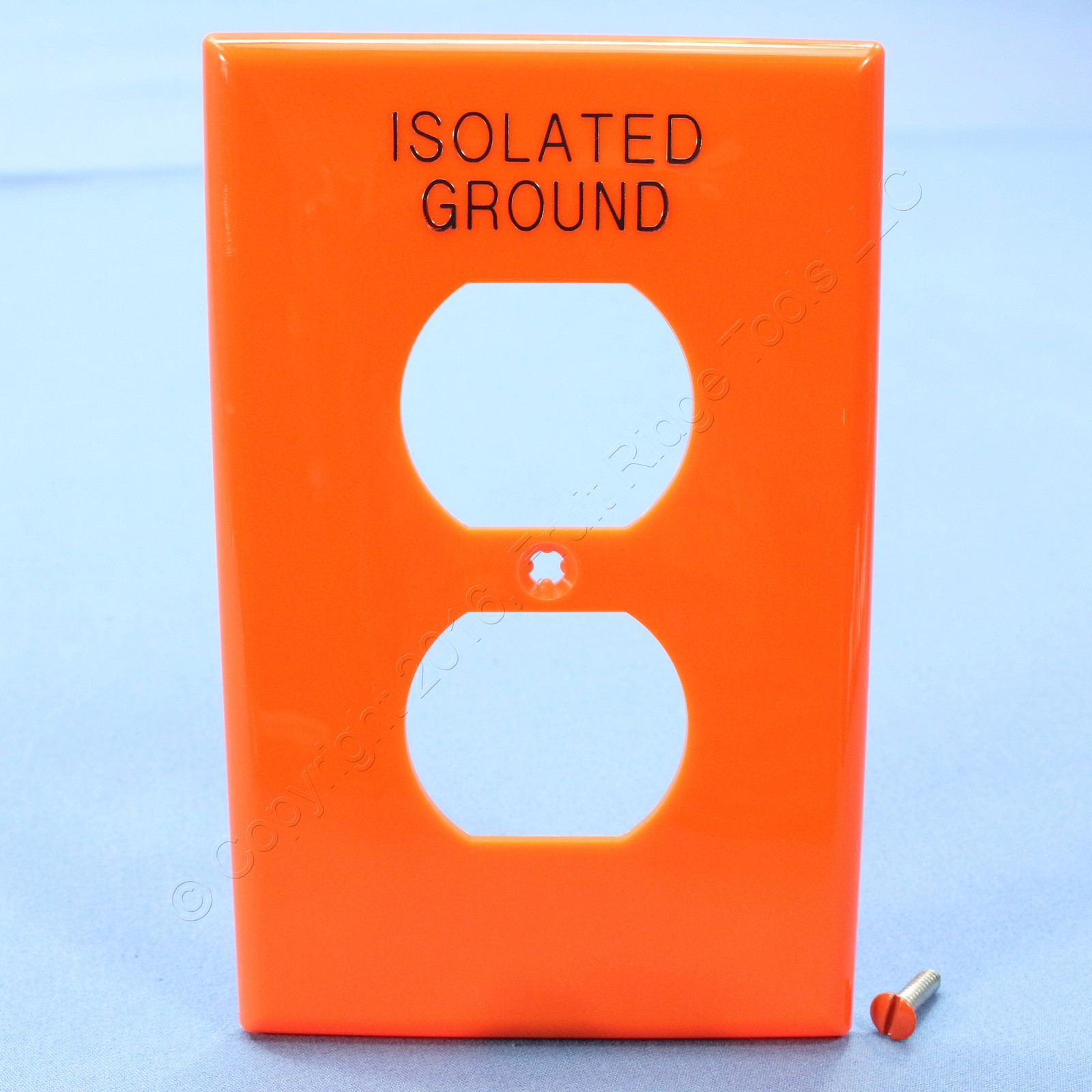 Leviton PJ8-IG Orange 1-Gang 1.406in. Outlet Duplex Unbreakable Midway Wallplate