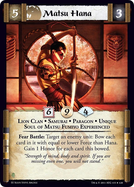 Matsu Hana Ungraded L5R: Emperor Edition