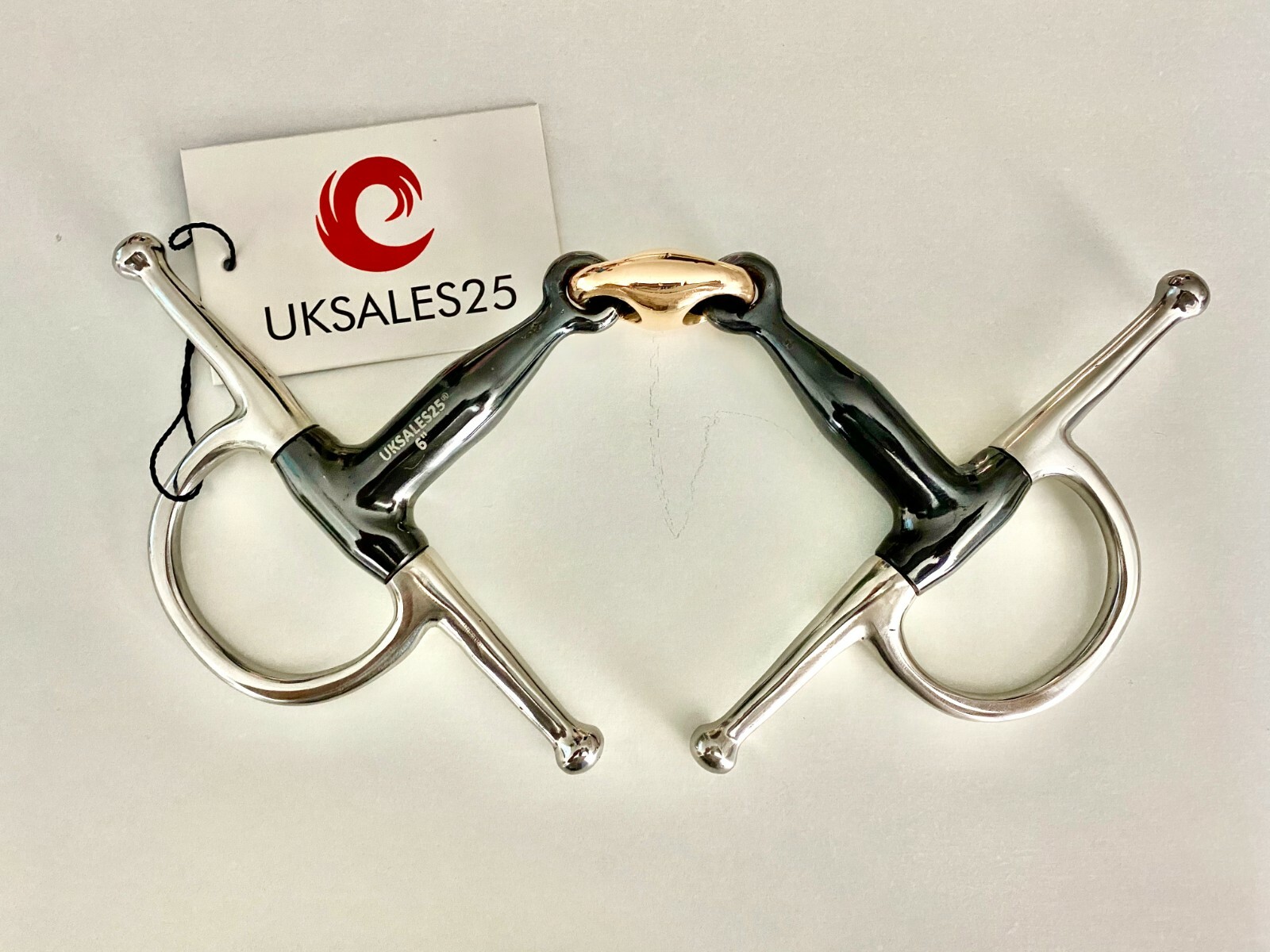 Full Cheek Sweet Iron Snaffle Bit Copper Lozenge (UKSALES25®)*SAME DAY DISPATCH*