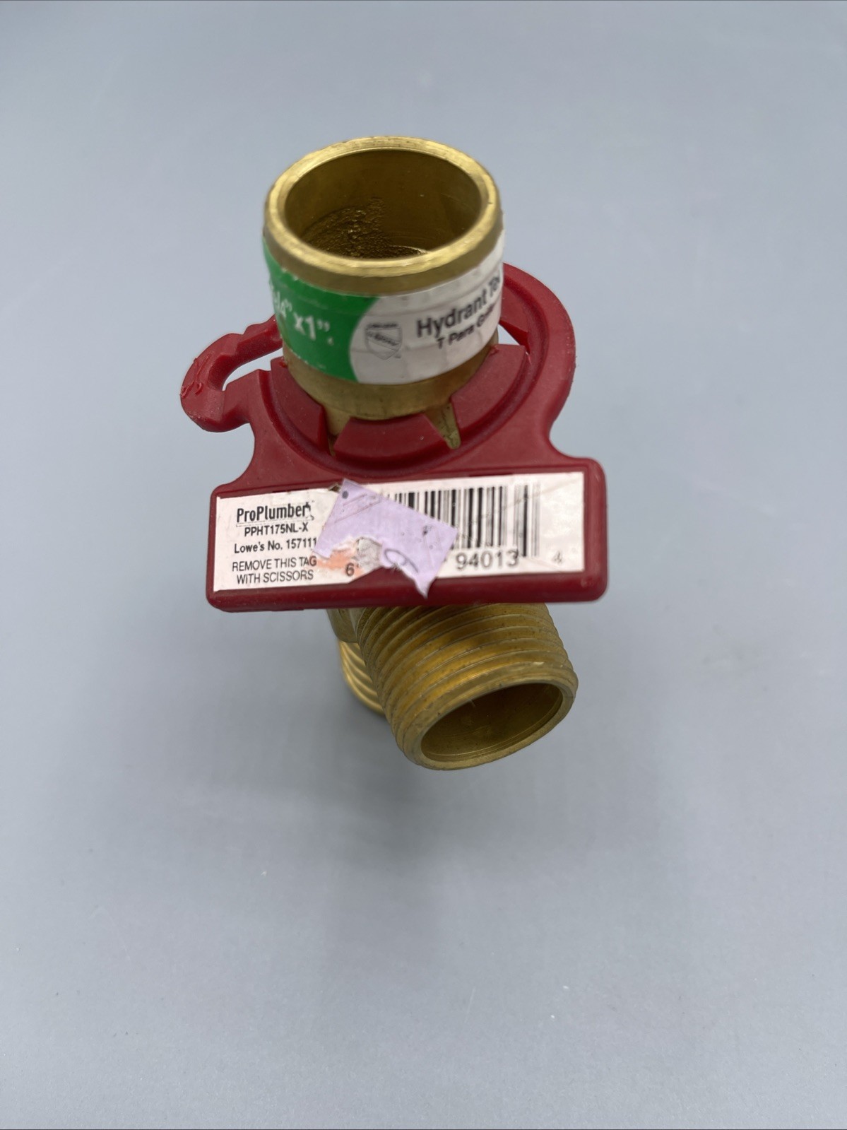 ProPlumber Brass Hydrant Tee PPHT175-NL 1”x 3/4" x 1”