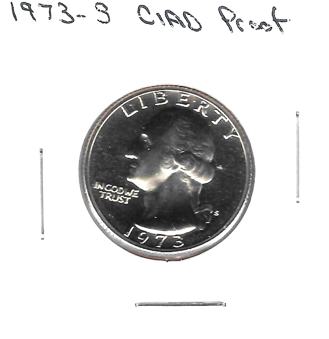 1973 S Washington Quarter Clad Proof